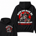 When God Made Me He Grinned And Said This'll Be Fun Skull Est. Year Hoodie