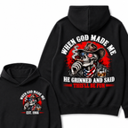 When God Made Me He Grinned And Said This'll Be Fun Skull Est. Year Hoodie