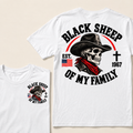 Custom Your Year Black Sheep Of My Family Cow Skull T-shirt