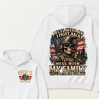 Mess With Me I Fight Back Mess With My Family They’ll Never Find Your Body Gen X Est. Year Hoodie