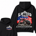 Lifted Faith He Lifted Me Out Of The Mud And Mire Psalm 40:2 Faith Jeep Est. Year Hoodie