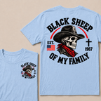 Custom Your Year Black Sheep Of My Family Cow Skull T-shirt