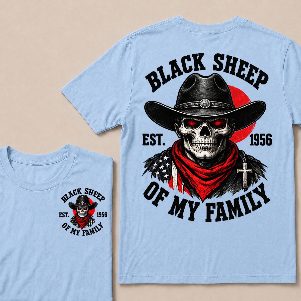 Custom Your Year Black Sheep Of My Family T-shirt