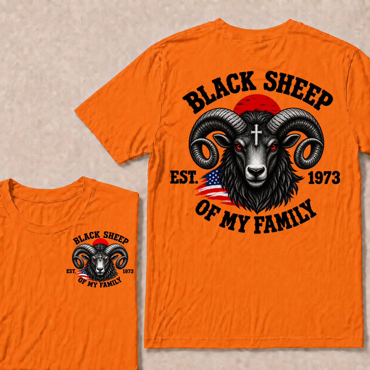 Custom Your Year Black Sheep Of My Family T-shirt