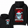 Boomer EST.Year Mess With Me I Fight Back Mess With My Family They'll Never Find Your Body Hoodie