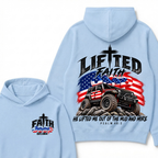 Lifted Faith He Lifted Me Out Of The Mud And Mire Psalm 40:2 Faith Jeep Est. Year Hoodie