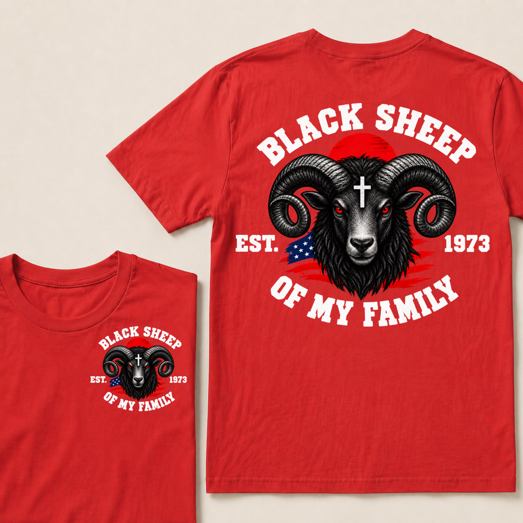 Custom Your Year Black Sheep Of My Family T-shirt