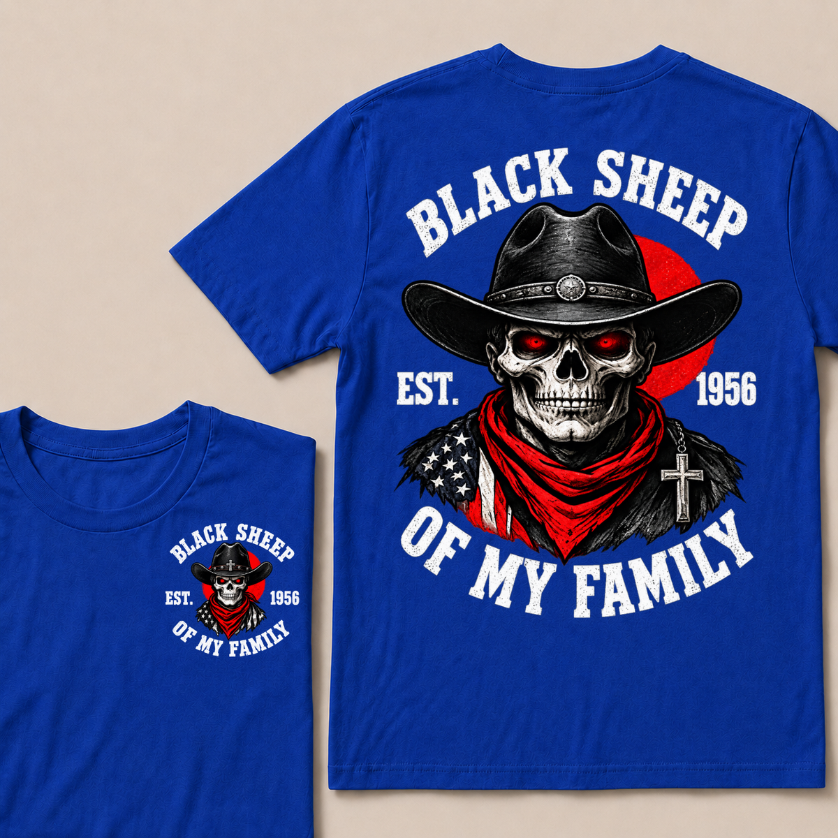 Custom Your Year Black Sheep Of My Family T-shirt