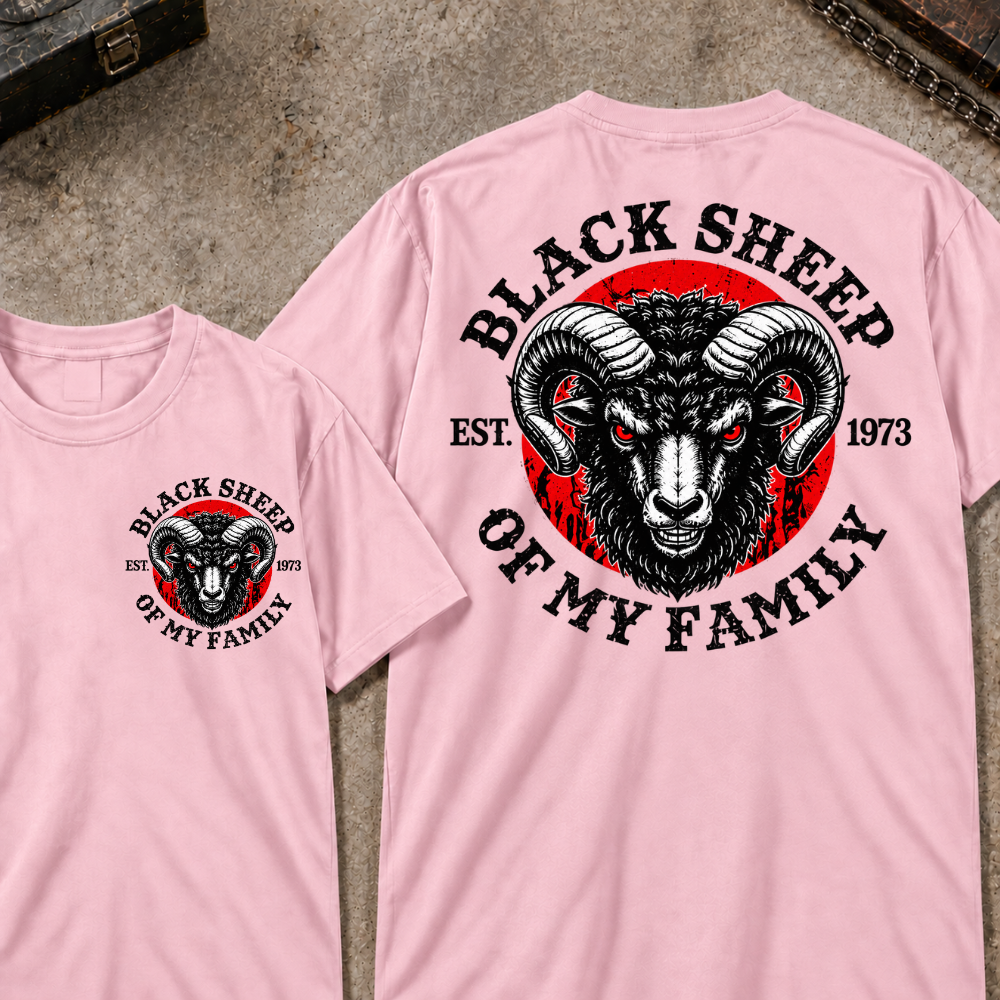 Custom Your Year Black Sheep Of My Family EST.Year T-shirt