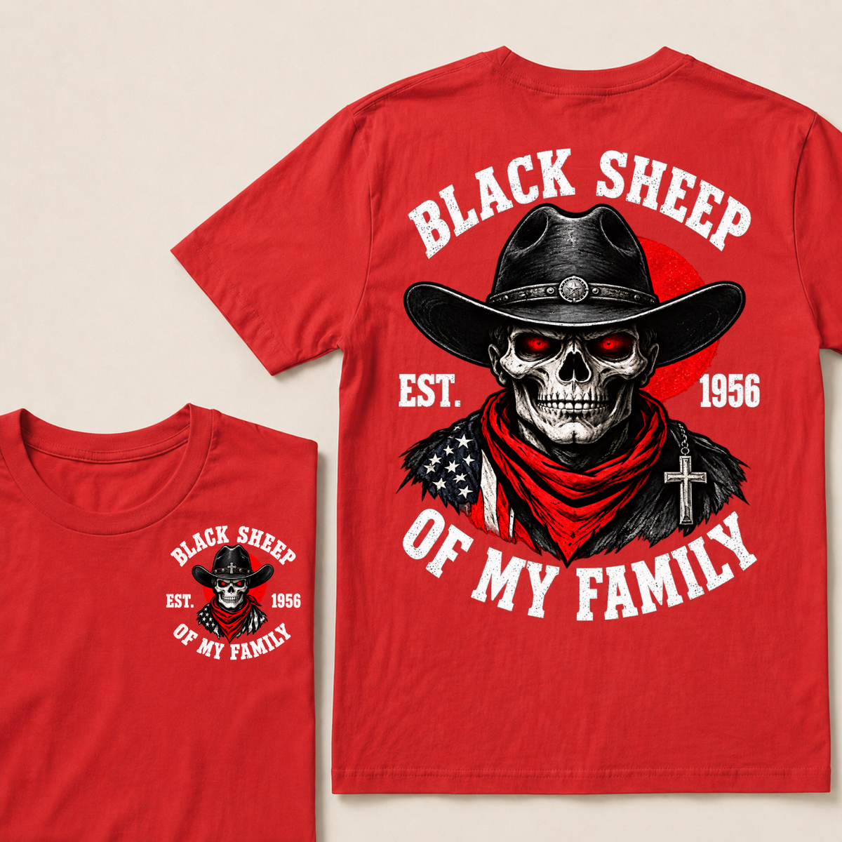 Custom Your Year Black Sheep Of My Family T-shirt