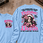 The Good Girl In Me Got Tired Of The Bullshit So The Bitch In Me Came Out To Play EST.Year Sugar Skull Christmas Graphic Sweatshirt