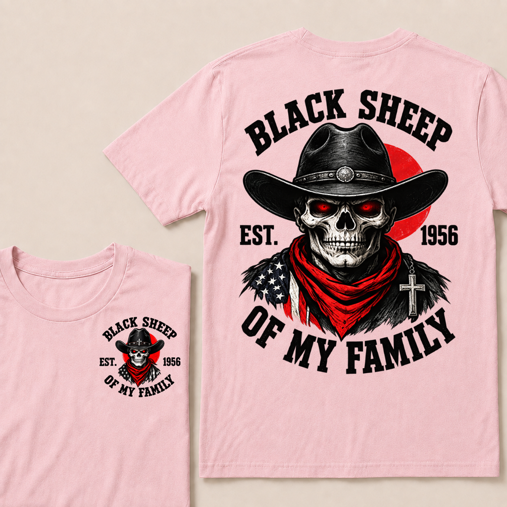 Custom Your Year Black Sheep Of My Family T-shirt