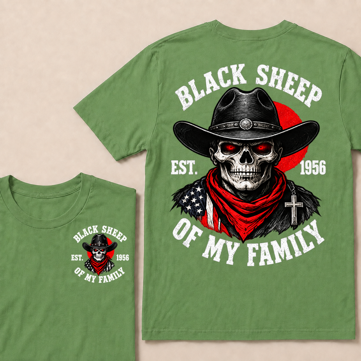 Custom Your Year Black Sheep Of My Family T-shirt