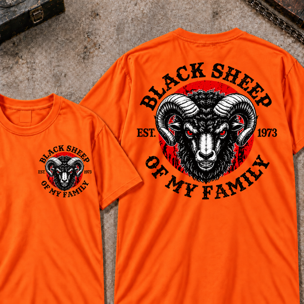 Custom Your Year Black Sheep Of My Family EST.Year T-shirt