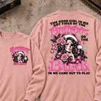 The Good Girl In Me Got Tired Of The Bullshit So The Bitch In Me Came Out To Play EST.Year Sugar Skull Christmas Graphic Sweatshirt