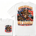 MESS WITH ME I FIGHT BACK MESS WITH MY FAMILY THEY'LL NEVER FIND YOUR BODY EST.Year Vintage Protection Graphic T-Shirt
