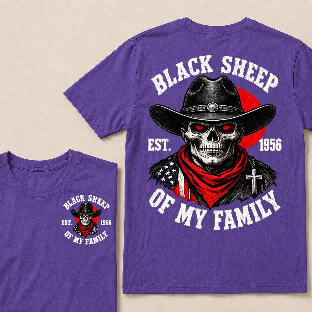 Custom Your Year Black Sheep Of My Family T-shirt