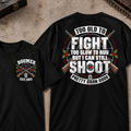 EST.Year Too Old To Fight Too Slow To Run But I Can Still Shoot Crossed Rifle Vintage T-Shirt
