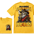 Custom Year I'm A Simple Old Man I Am Grumpy And I Like Boobs Generation EST.Year T-Shirt