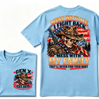 MESS WITH ME I FIGHT BACK MESS WITH MY FAMILY THEY'LL NEVER FIND YOUR BODY EST.Year Vintage Protection Graphic T-Shirt