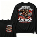 EST.Year Cowboy Skull American Flag I May Be Old But I Got To See America Before It Went To Shit Sweatshirt