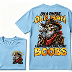 Custom Year I'm A Simple Old Man I Am Grumpy And I Like Boobs Generation EST.Year T-Shirt