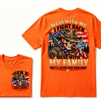 MESS WITH ME I FIGHT BACK MESS WITH MY FAMILY THEY'LL NEVER FIND YOUR BODY EST.Year Vintage Protection Graphic T-Shirt