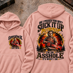 Chainsaw Horror EST.Year Hoodie Oh I Pissed You Off? Suck It Up Buttercup I’m An Asshole It’s What I Do Horror Hoodie
